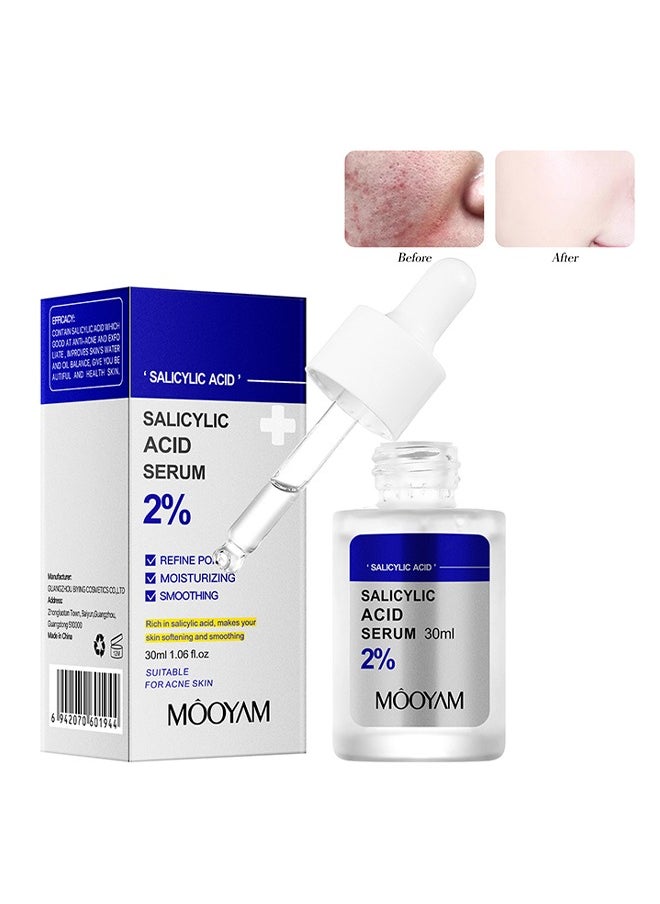 MOOYAM - Salicylic Acid Serum - Facial Serum with Salicylic Acid 2% for Acne and Acne Treatment 30ml, Unisex - Image 1