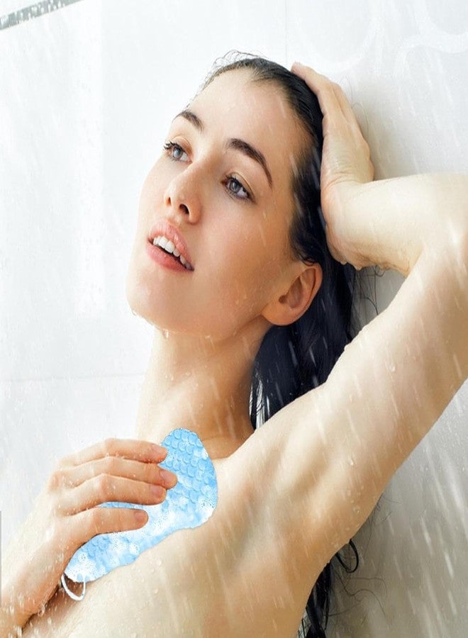 Labriciyon Blue Dead Skin Remover Sponge, Spa Scrub Exfoliator Dead Skin Remove, Skin Friendly Reusable Sponge, Sponge Bath Sponge, Ultra Soft Bath Body Shower Sponge, Exfoliator Dead Skin Remover - Image 4