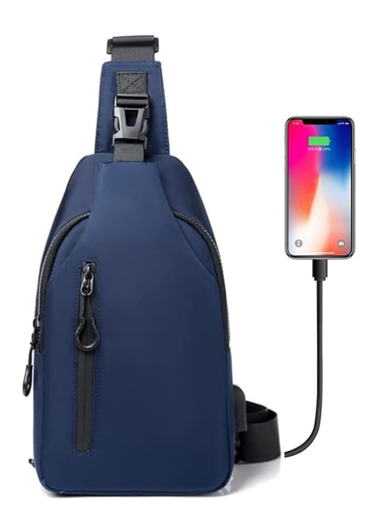 Skycare Skycare Sling Crossbody Bag Small Shoulder Backpack for Men Waterproof Slim Chest Bags Casual Daypack for Travel Cycling  - Image 1