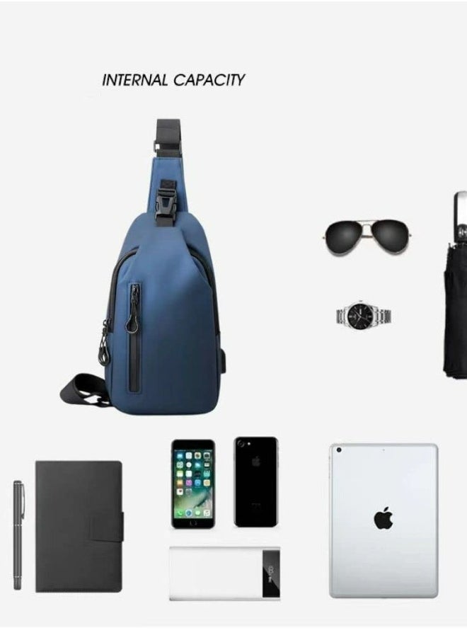 Skycare Skycare Sling Crossbody Bag Small Shoulder Backpack for Men Waterproof Slim Chest Bags Casual Daypack for Travel Cycling  - Image 4