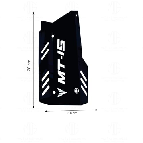 MOTO GENIUS Stainless Steel Exhaust Cover Silencer Protector for MT 15 | Premium Exhaust Heat Shield Protector for Enhanced Durability and Style | Easy Installation (Black) - Image 3