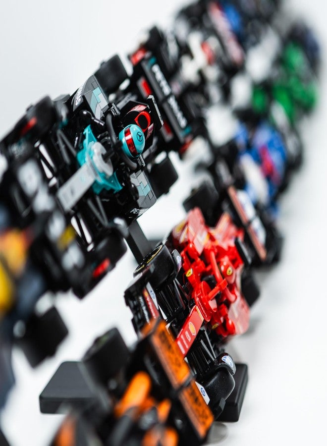 Brickify حوامل عرض سيارات سباق الفورمولا 1 من بريكفاي سبيد تشامبيونز (عبوة من 5 قطع) - متوافقة مع مجموعات ليجو فورمولا 1 من 76906 إلى 76919 - تتسع لـ 10 سيارات - حوامل عرض عمودية لمجموعة سيارات السباق - Image 4