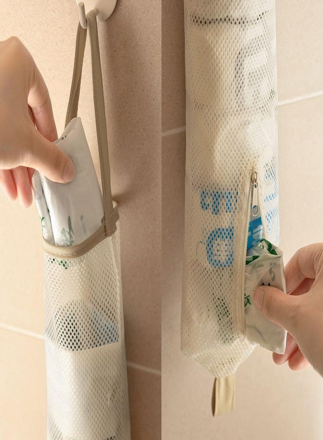 UtySty 3 Pack Plastic Bag Holder Reusable Grocery Bag Dispenser Wall Hanging Kitchen Grocery Plastic Bag Dispenser Disposable Shopping Bag Saver Trash Bag Organizer for Kitchen Pantry Garage Cabinet - Image 5