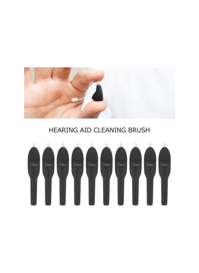 WYBOT - Hearing Aid Disassembly Cleaning Tool, 10pcs Hearing Aid Cleaning Brush Portable Hearing Amplifier Brushes with Wax Loop and Magnet, Screwdriver Earmold Vent Cleaner for Home Shop - Image 1