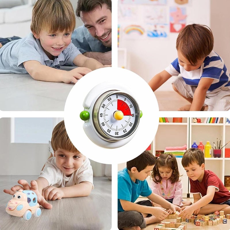 Visual Timer, Time Management Task Tracker, KidTimerVisualCountdown, for Preschool Kitchen Bathroom Bedroom Potty Training Teeth Brushing Cooking Craft Projects Baking - Image 4