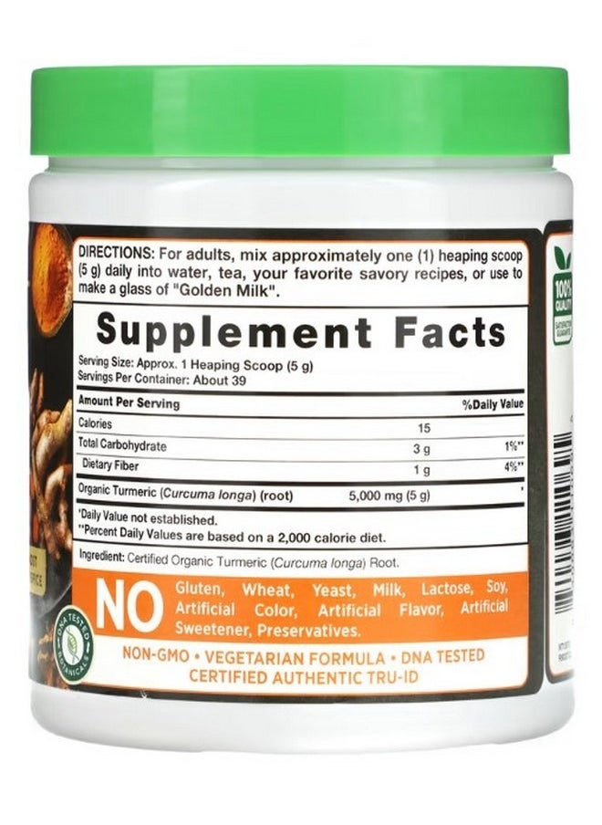 Nature's Truth Organic Turmeric Powder 7 oz 198 g  - Image 2