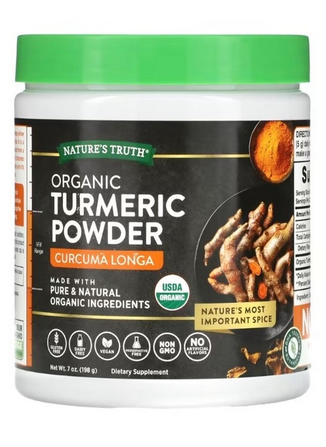 Nature's Truth Organic Turmeric Powder 7 oz 198 g  - Image 1