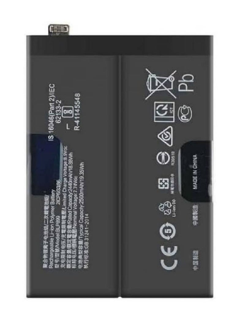 MUNTAQI Replacement Internal Battery BLP899 Compatible for OnePlus 10 Pro 5G (Black) – High-Capacity Li-ion Battery for Extended Power, Safe Charging, Reliable Performance & Easy Installation – Restore Your Phone’s Battery Life - Image 1