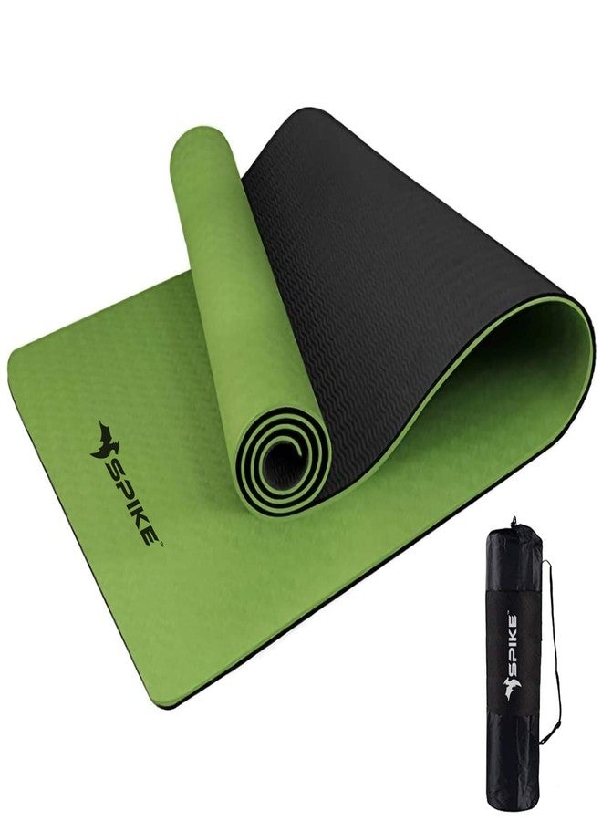Spike Premium Yoga Mat for Men and Women with Carry Bag for Home Gym, Outdoor Workout and Yoga Exercise Anti Slip Yoga mat TPE (Spike TPE Yoga Mat) - Image 1