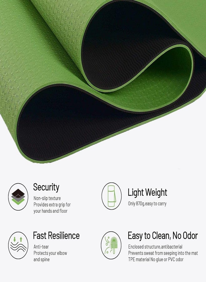 Spike Premium Yoga Mat for Men and Women with Carry Bag for Home Gym, Outdoor Workout and Yoga Exercise Anti Slip Yoga mat TPE (Spike TPE Yoga Mat) - Image 3
