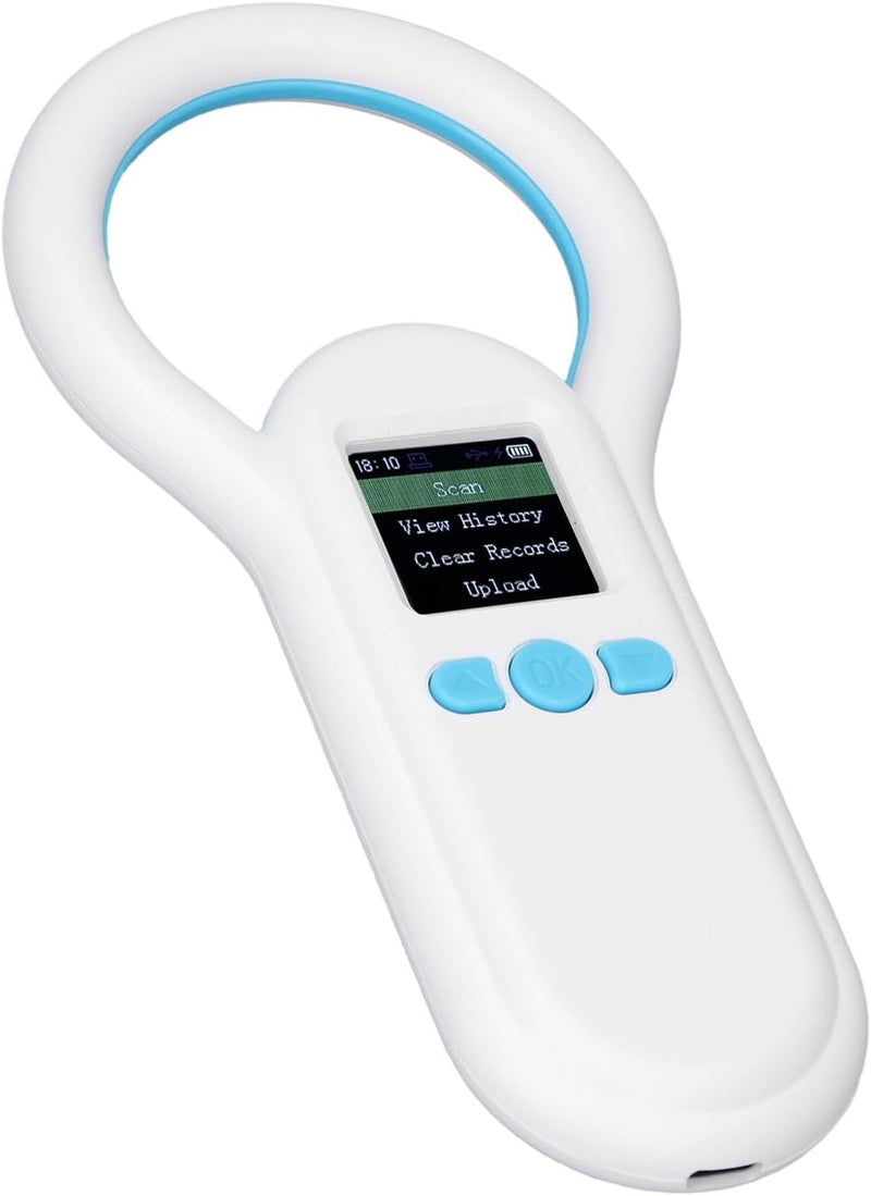 TengXiCLP S20 Pet Microchip Scanner, Portable Animal Ear Tag ID Reader, 1.44 Inch TFT Display with 500 Records Storage, 134.2Khz RFID Scanner for Pets and Livestock Management - Image 4