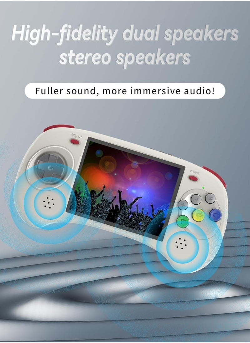 ANBERNIC RG ARC D Retro Handheld Game Console, Dual OS Android 11 and Linux System with 128G SD Card 4541 Games Support 5G WiFi 4.2 Bluetooth Moonlight Streaming and HDMI Output (Grey)