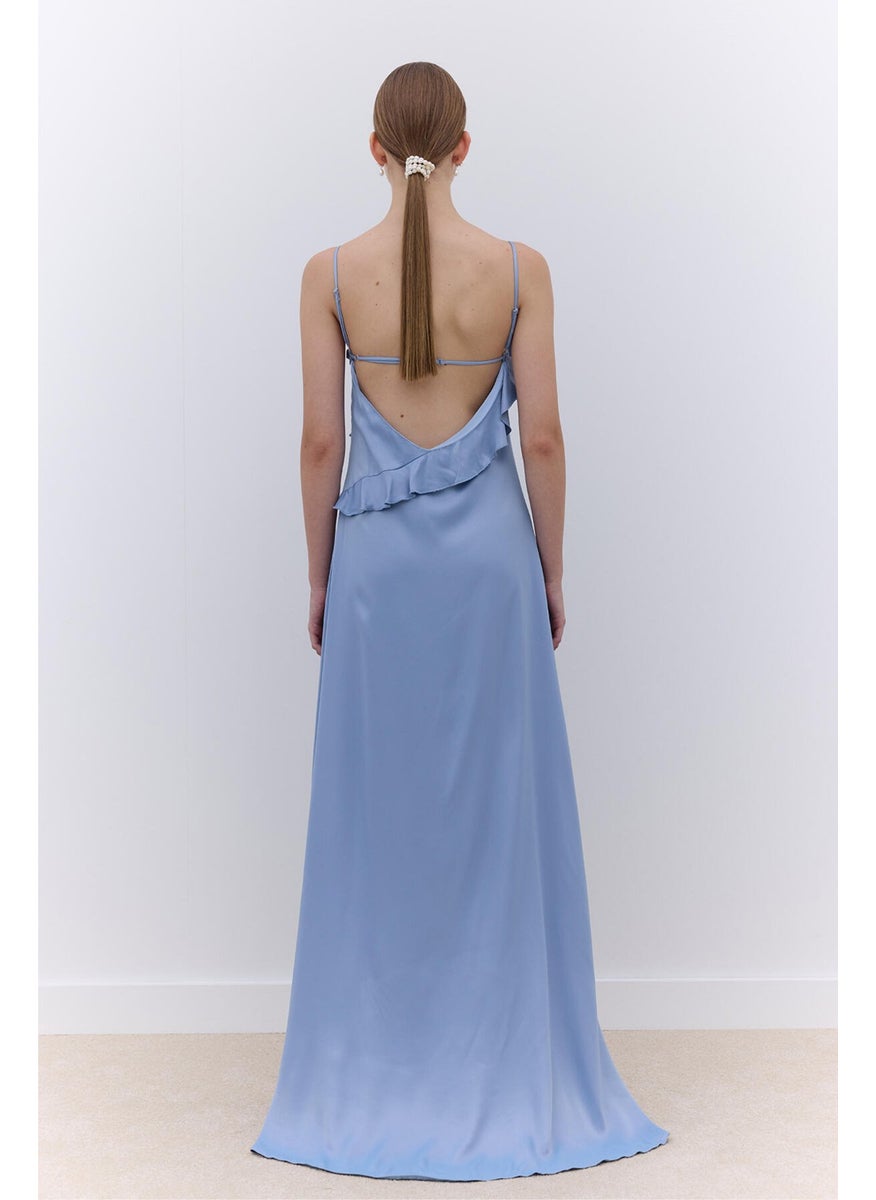 Manuka - Rosalie Strapless Evening Dress Blue - Image 1