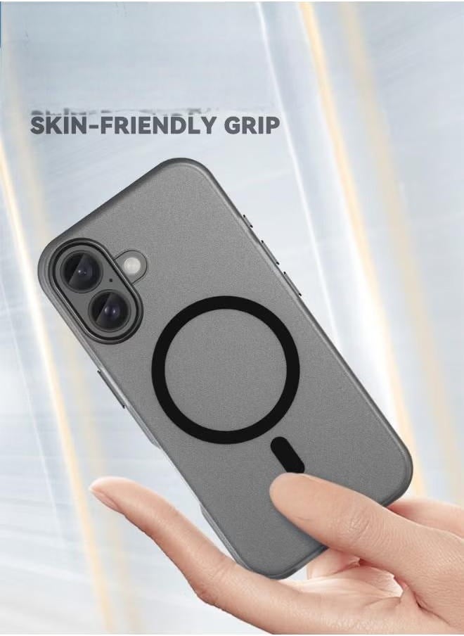 Generic iPhone 16 Case, iPhone 16 Skin Friendly Frosted Case, [Compatible with Magsafe][Anti-Drop Shockproof][Anti-Slip][No Yellowing] Slim Hard Case for Apple iPhone 16, Translucent Black  - Image 4