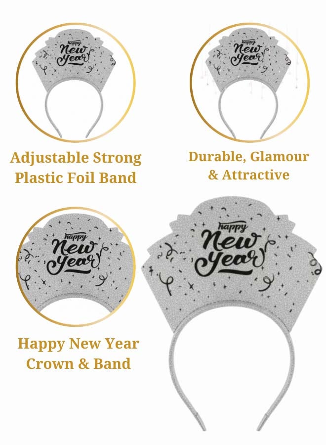Feelings Happy New Year Tiara – Silver – Set of 3 - Image 3