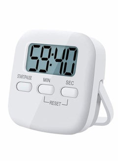 Kitchen Timer, Digital Timer Egg Timer for Countup and Countdown, Big Digits Loud Alarm Magnetic Backing Clock Stopwatch Timer for Cooking Baking Shower Office Teaching