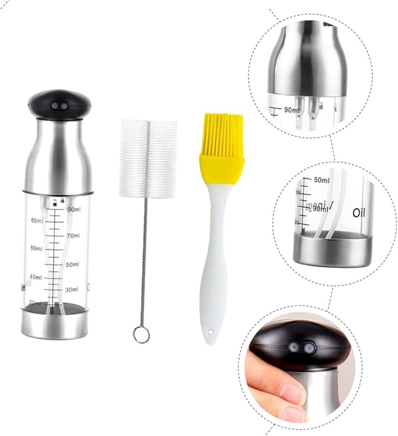 Unomor Press Type Oil Sprayer Reusable Kitchen Oil Dispenser For Cooking Bbq And Outdoor Use - Image 4