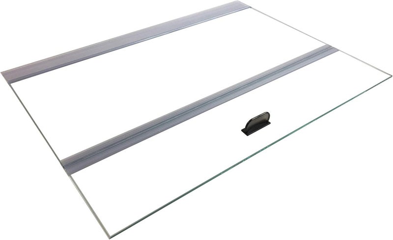 H2Pro Glass Canopy 2 Piece Set for Aqueon & All Glass only 75/90/110 Gallon 48x18 Aquarium Fish Tank (Each Piece Measure 22.08 x 16.57 x 0.16in) - Image 1