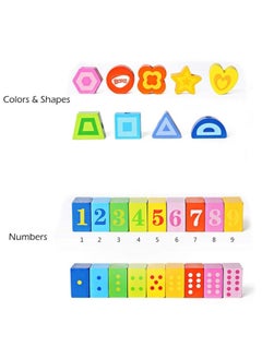 BOHS Caterpillar Lacing Blocks - Threading & Stacking - Toddler Learn Counting, Numbers and Shapes- Baby Kids Fine Motor Skills Toys - pzsku/Z64E1035EB41F202AA657Z/45/_/1729416933/0313567e-cd46-4864-bb7a-88e902e2f62d