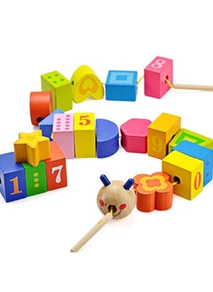 BOHS Caterpillar Lacing Blocks - Threading & Stacking - Toddler Learn Counting, Numbers and Shapes- Baby Kids Fine Motor Skills Toys - pzsku/Z64E1035EB41F202AA657Z/45/_/1729416948/29144010-7f61-4967-a910-087c74122a4e