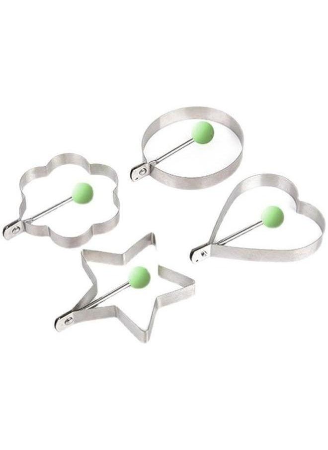 Generic - Stainless Steel Fried Egg Mold Artifact DIY Model Heart-shaped Poached Rice Ball Abrasives Set-Specifications:heart-shaped - Image 1