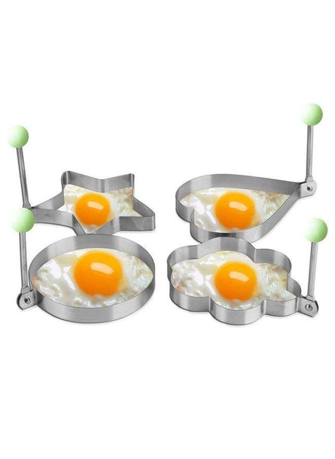 Generic - Stainless Steel Fried Egg Mold Artifact DIY Model Heart-shaped Poached Rice Ball Abrasives Set-Specifications:heart-shaped - Image 1