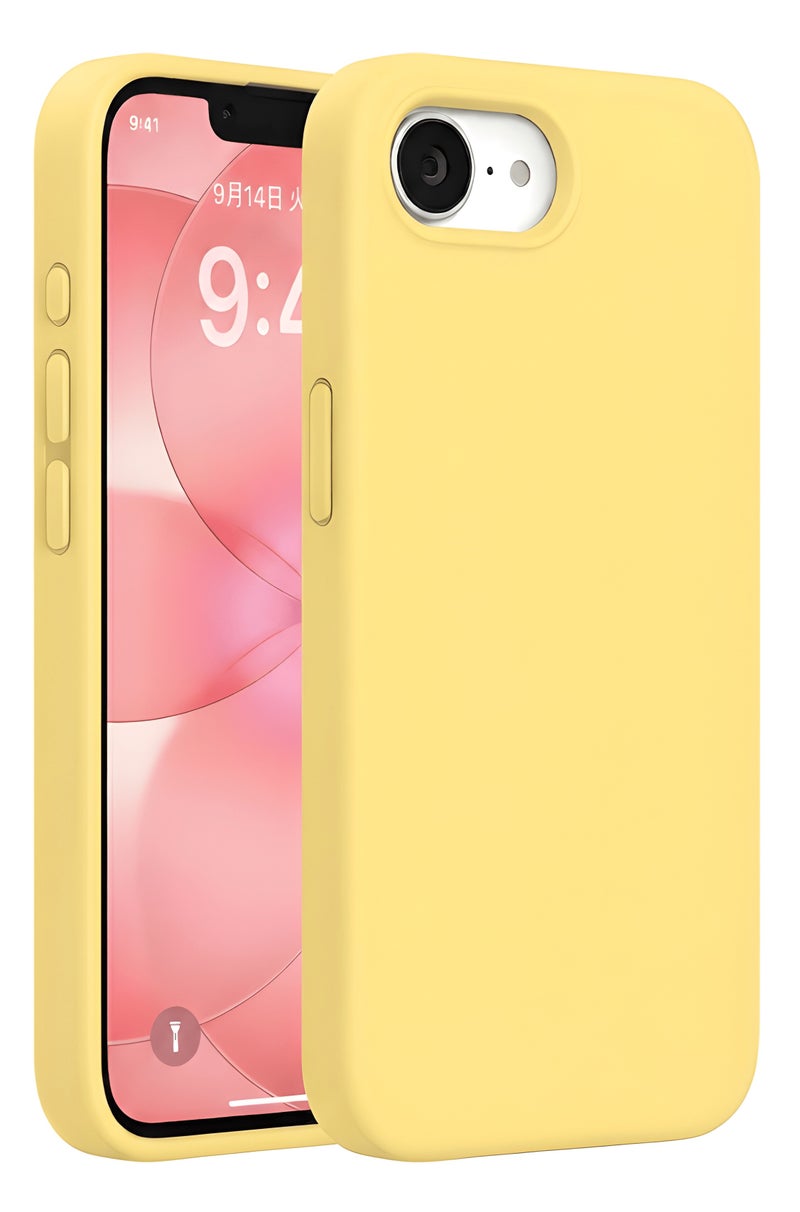 جراب iPhone 17e من السيليكون الناعم مع بطانة من الألياف الدقيقة (مايكروفايبر)؛ غطاء حماية مرن ومقاوم للصدمات والخدوش لهاتف iPhone 17e (مقاس 6.1 بوصة). - Image 1