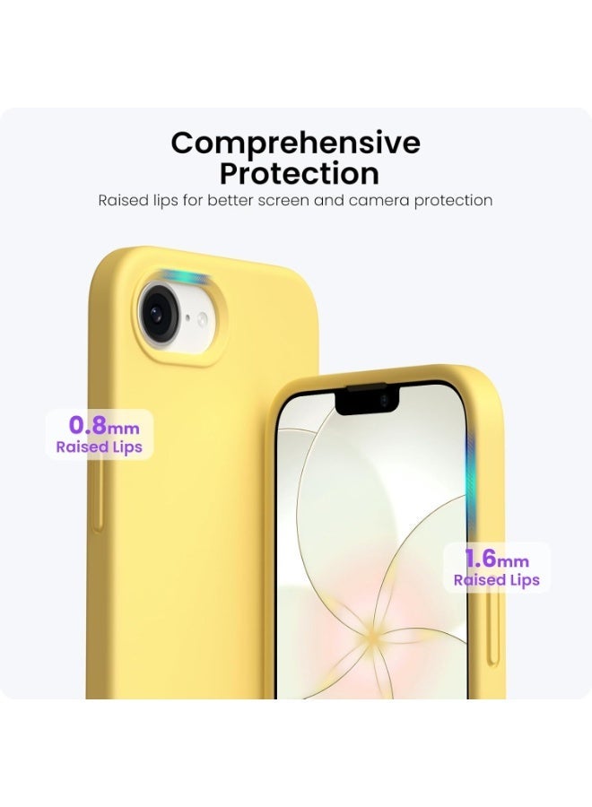 جراب iPhone 17e من السيليكون الناعم مع بطانة من الألياف الدقيقة (مايكروفايبر)؛ غطاء حماية مرن ومقاوم للصدمات والخدوش لهاتف iPhone 17e (مقاس 6.1 بوصة). - Image 3