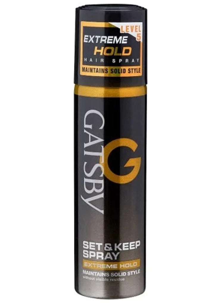 GATSBY - Set Keep Spray Extreme Hold 66 ml - Image 1