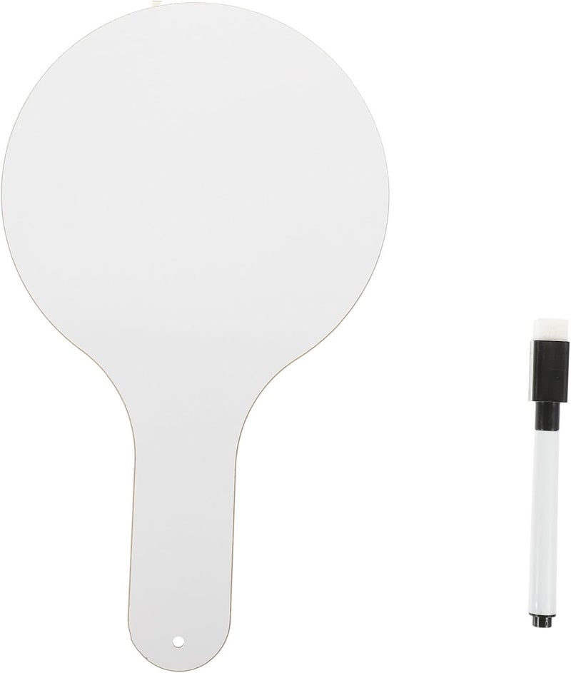 Gadpiparty Handheld Whiteboard Set 2PCS for Students Dry Erase Paddle with Handle Design for Classroom and Game Activities - Image 1
