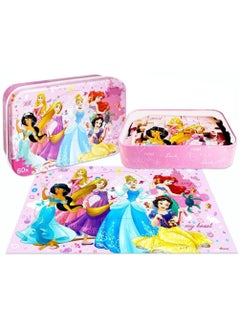 CMGTYYD Princess Puzzles for Boys and Girls, Educational Learning Puzzles in Tin Box, 60 Pieces Fairy Tale Characters Puzzles for Kids Ages 3-8  - Image 5
