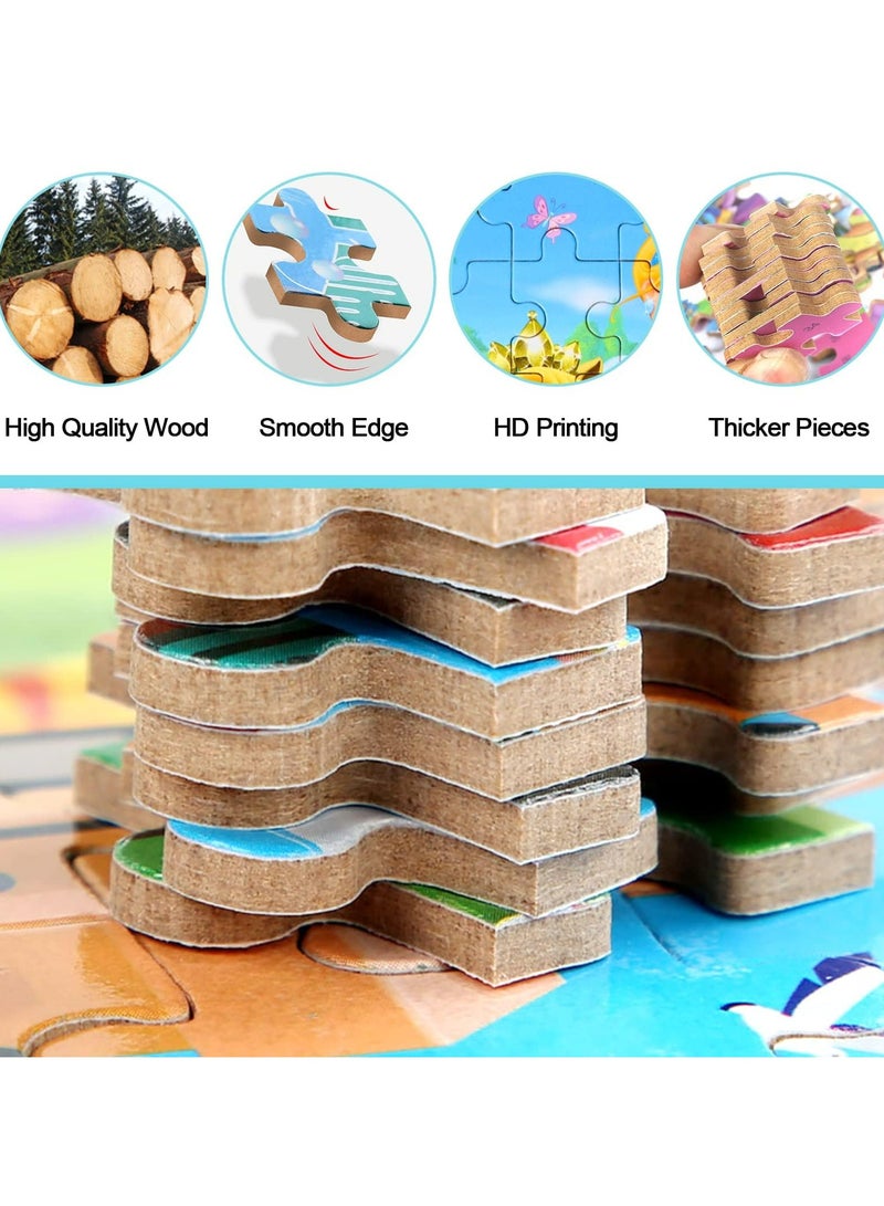 CMGTYYD Princess Puzzles for Boys and Girls, Educational Learning Puzzles in Tin Box, 60 Pieces Fairy Tale Characters Puzzles for Kids Ages 3-8  - Image 3