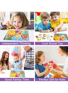 CMGTYYD Princess Puzzles for Boys and Girls, Educational Learning Puzzles in Tin Box, 60 Pieces Fairy Tale Characters Puzzles for Kids Ages 3-8  - Image 4