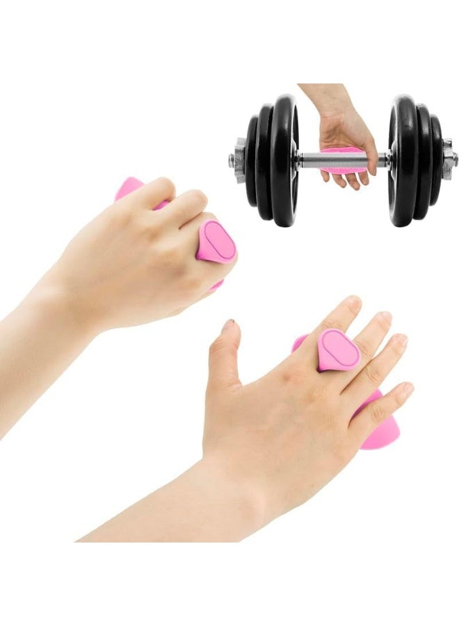 ZNARO Pair Weight Lifting Grips, Non-Slip Rubber Palm Protection Pads for Deadlifts & Rows, Fingerless Workout Gloves for Men Women - Image 3