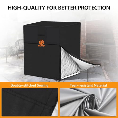 BIUTTIF Air Conditioner Cover for Outside Units - 30x30x32 inches, Central AC Winter Covers for Outside, Waterproof Anti-Hail Windproof Design - Image 3