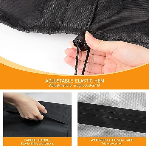 BIUTTIF Air Conditioner Cover for Outside Units - 30x30x32 inches, Central AC Winter Covers for Outside, Waterproof Anti-Hail Windproof Design - Image 4