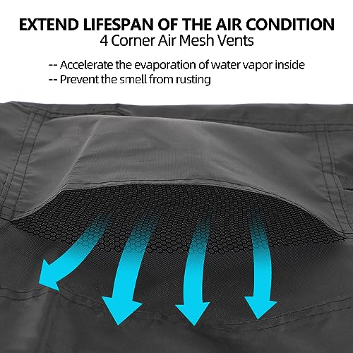 BIUTTIF Air Conditioner Cover for Outside Units - 30x30x32 inches, Central AC Winter Covers for Outside, Waterproof Anti-Hail Windproof Design - Image 5