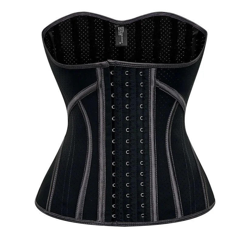 Bluejw Women's Latex Waist Trainer Plus Size Body Shaper Corset Waist Trimmer Girdle Hook Cincher Slimming Belt for Weight Loss Gym - Image 1