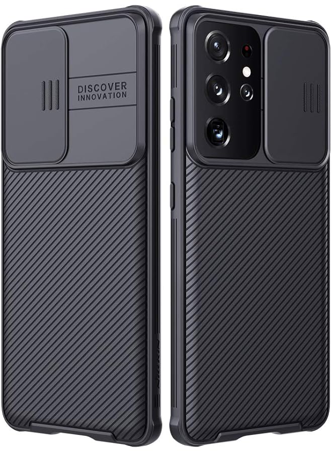 Nillkin S21 Ultra Phone Case 2021 For Samsung Galaxy S21 Ultra Case Camshield Pro Case With Slide Camera Cover Slim Protective Case For Samsung S21 Ultra 5G Case 6.8 Inch Black - Image 1
