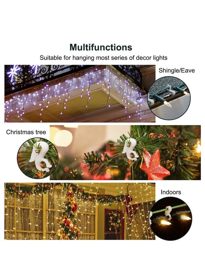 Brightown 200 Pack Mini Christmas Light Clips for Gutters, Shingles and Outdoor Decor - Xmas Decoration Hanging Clips for String Lights - Image 2