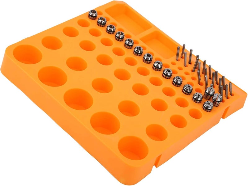 ER11 Collet Chuck Pointed Knife Set, Milling Cutters with Storage Box for CNC Engraving Machine, Spring Collet Tool Kit for Metal Cutting Including 15 Chucks and 20 Knives - Image 4