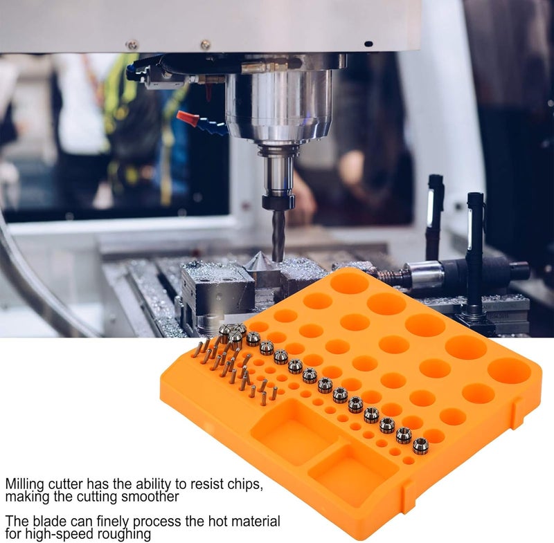 ER11 Collet Chuck Pointed Knife Set, Milling Cutters with Storage Box for CNC Engraving Machine, Spring Collet Tool Kit for Metal Cutting Including 15 Chucks and 20 Knives - Image 5