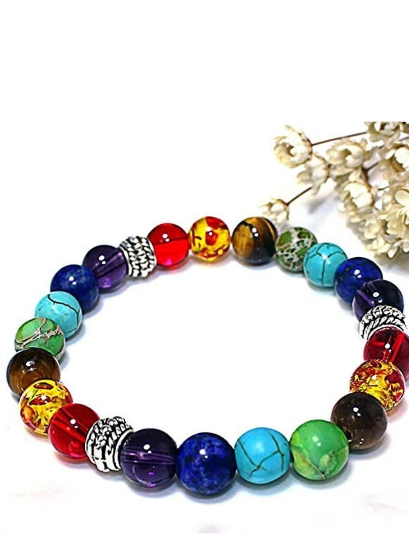 Reiki Meditation Healing Charm Bracelet for Women (Multi-Colour) - Image 2