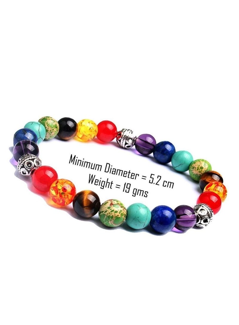 Reiki Meditation Healing Charm Bracelet for Women (Multi-Colour) - Image 3
