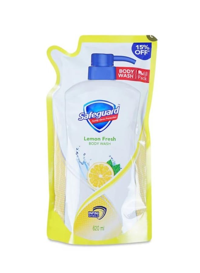 سيف جارد كيس غسول الجسم برائحة الليمون المنعشة 620 مل