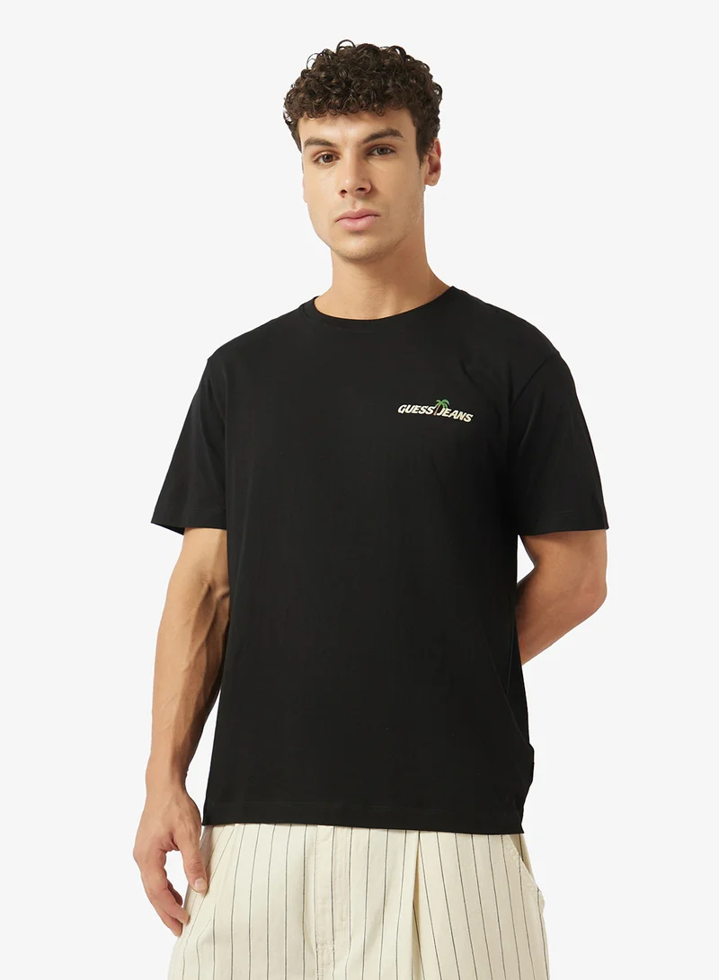 GUESS  Crew Neck Short Sleeve T-Shirt for Men | Best Price UAE