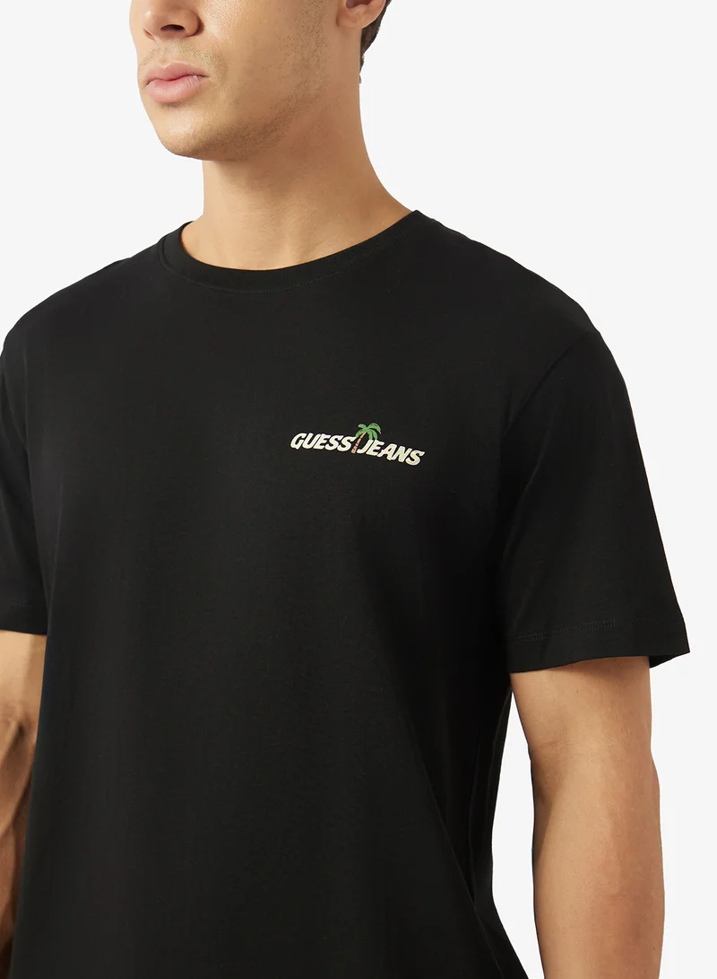 GUESS  Crew Neck Short Sleeve T-Shirt for Men | Best Price UAE