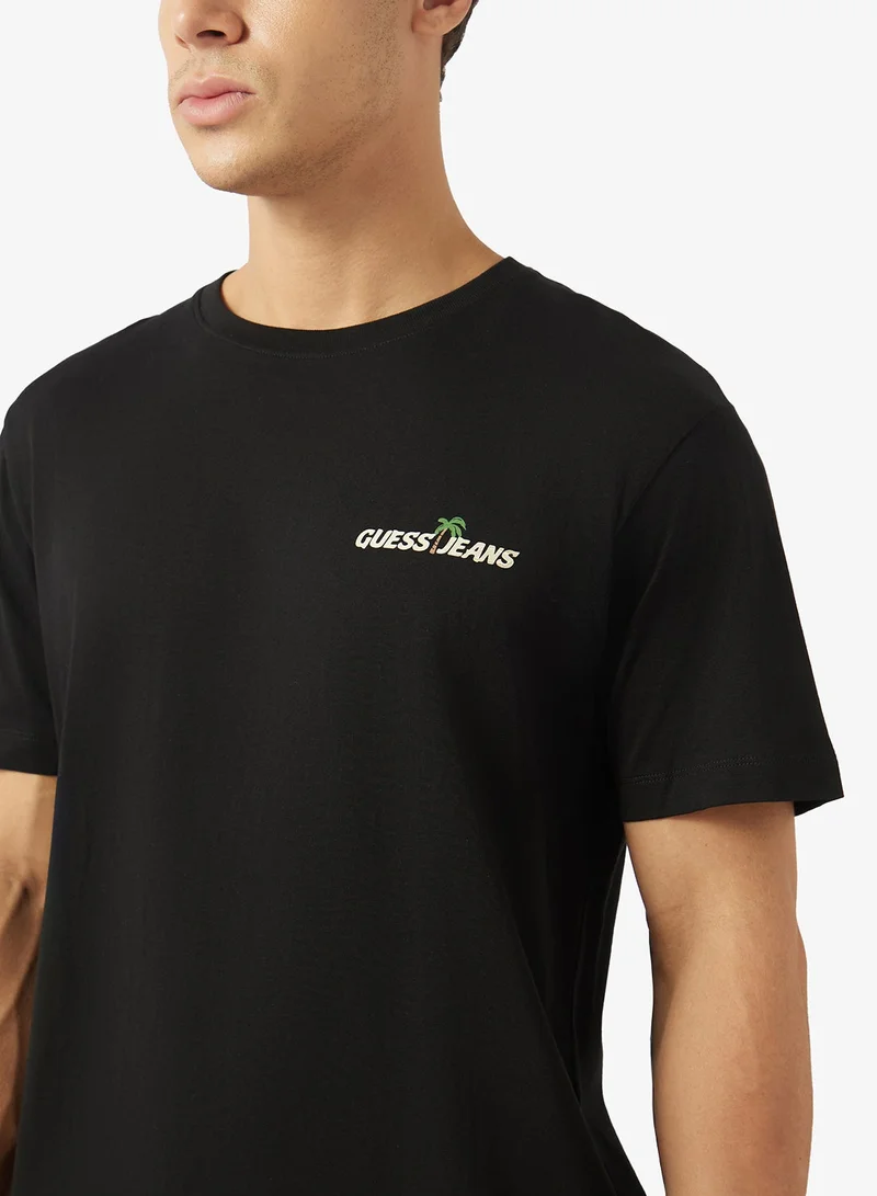 Guess  Crew Neck Short Sleeve T-Shirt for Men | Best Price UAE