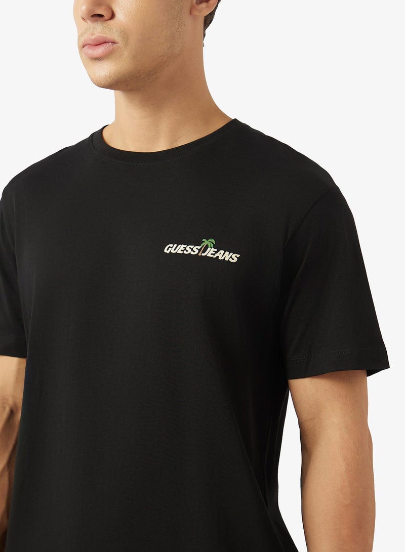 GUESS Crew Neck Short Sleeve T-Shirt - Image 3