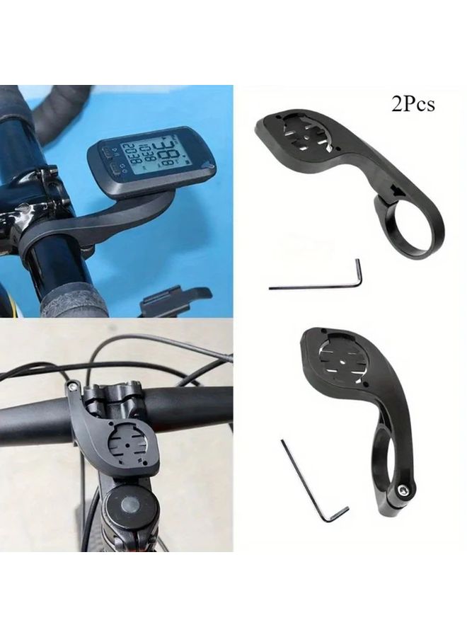 2pcs Long Bike Computer Mount Bracket For Mountain And Road Bicycle Dashboard - Image 1